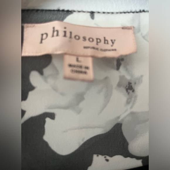 Philosophy Floral Printed Chiffon Top - Picture 6 of 6
